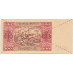 100 Zloty 1948 - SPECIMEN - AG