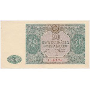 20 złotych 1946 - duża litera