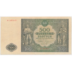 500 zlotých 1946 - H