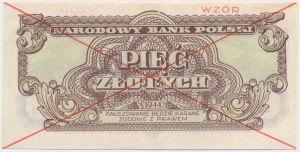 5 złotych 1944 ...owe - WZÓR - HM