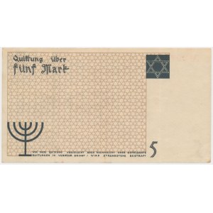 Ghetto 5 známek 1940 - tenký papír