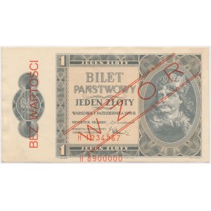 1 złoty 1938 Chrobry - WZÓR - H