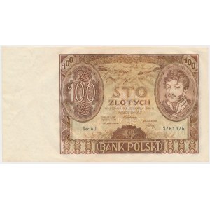 100 złotych 1932 - dwie kreski w znaku wodnym