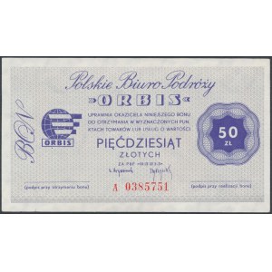 Polskie Biuro Podróży ORBIS, Bon 50 złotych - A