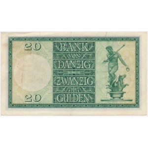Danzig, 20 guldenů 1937 - K