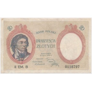 20 złotych 1924 - II EM. B