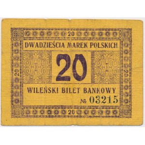 Vilnius, Vilnius Commercial Bank, 20 marks 1920