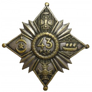 Odznak 43. střeleckého pluku legie Bayonne