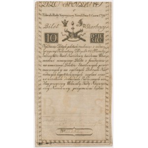 10 zlotých 1794 - C - erbový vodoznak