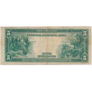 USA, 5 dolárov 1914