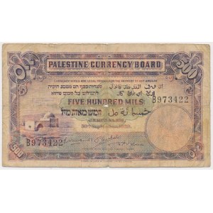 Palestine, 500 Mils 1929