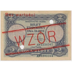 2 złote 1925 - WZÓR - z perforacją