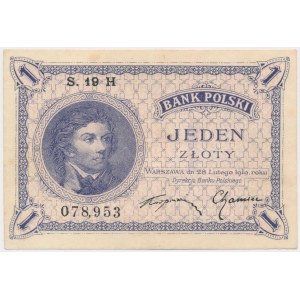 1 gold 1919 - S.19 H