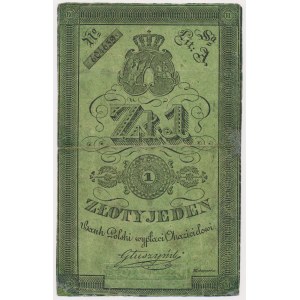 Powstanie Listopadowe, 1 złoty 1831 - Głuszyński - gruby papier