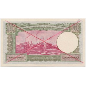 Netherlands, 10 Gulden 1945 - inverted