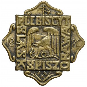 Odznak, Plebiscit Sliezsko, Spiš, Orava 1920