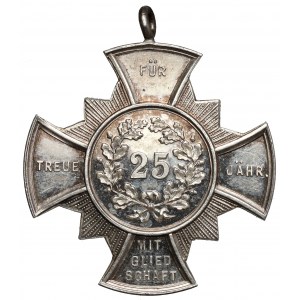 Deutschland, SILBERNE Medaille - Für 25 Jahre Treue Mitgliedschaft