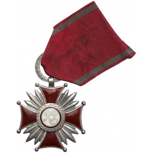 Second Republic, Silver Cross of Merit - J. Knedler (SILVER)