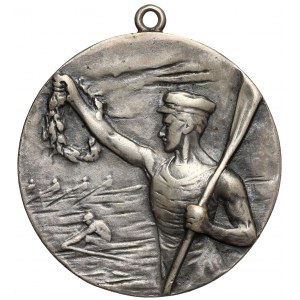 Medaile, Polský veslařský svaz, 2. místo Bydgoszcz 1926 - stříbrná s ražbou