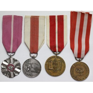 Poľská ľudová republika, sada medailí (4ks)