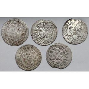 Sigismund III Vasa, Riga shells, set (5pcs)