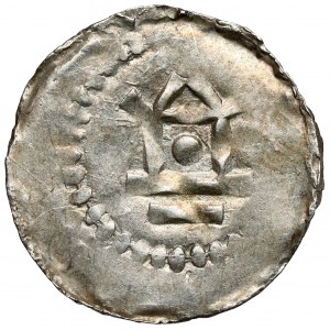 CNP II cross denarius - with shrine - imitation