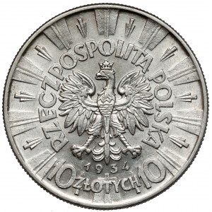 Piłsudski 10 zlotých 1934 - oficiálne