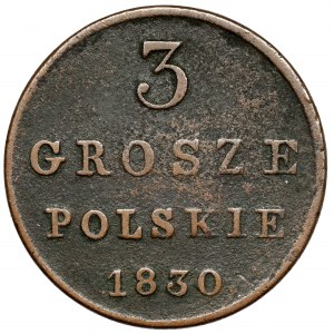 3 Polish pennies 1830 FH