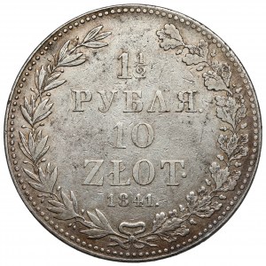 1-1/2 rublu = 10 zlotých 1841 MW, Varšava