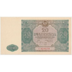 20 złotych 1946 - duża litera