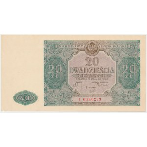 20 Zloty 1946 - Großbuchstabe
