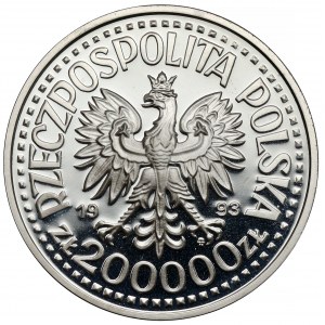 200,000 zl 1993 Casimir IV Jagiellonian - half figure