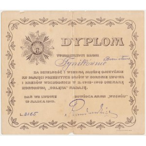 Diploma for the badge Eaglets