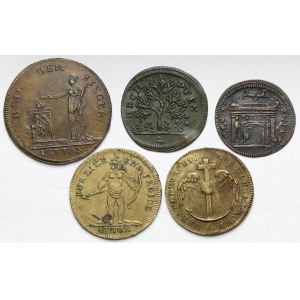 Russia, Jetons, lot (5pcs)