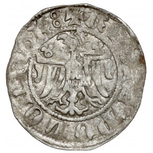 Kasimir III. der Große, Halber Pfennig (Quarto), Krakau