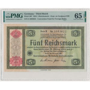 Niemcy, III Rzesza 5 Reichsmark 1934