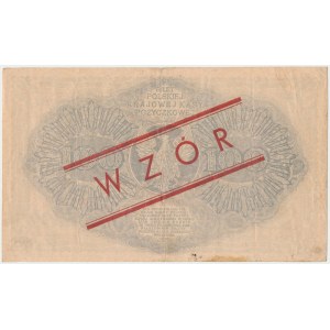 100 mkp 1919 - gedruckt WZÓR sog. Kamiński-Muster.