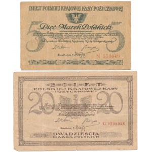 5 i 20 mkp 05.1919 - zestaw (2szt)