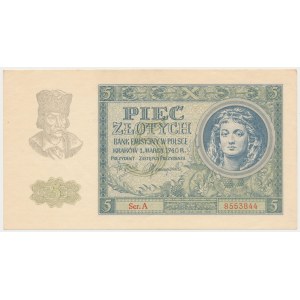 5 zlotých 1940 - Séria A