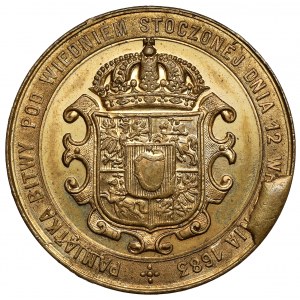 Medal, 200-lecie Odsieczy Wiedeńskiej - LAUER, piękny stan