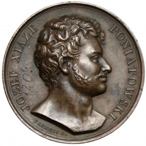 Medal, Książe Józef Poniatowski 1813 - Żył dla ojczyny, umarł...