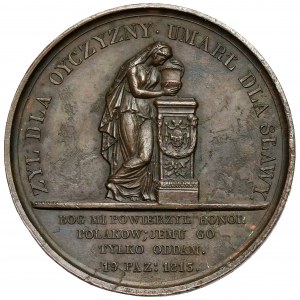 Medaille, Fürst Joseph Poniatowski 1813 - Er lebte für das Vaterland, er starb....