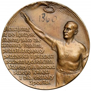 Medal nagrodowy, Ślubowanie do Igrzysk... Nagalski, brąz