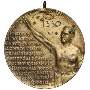 Medal nagrodowy, Ślubowanie do Igrzysk... Nagalski, mosiądz