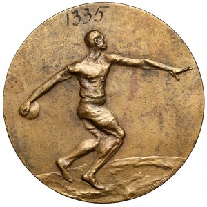 Award medal, discus throw, Nagalski