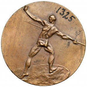 Award medal, Javelin throw, Nagalski