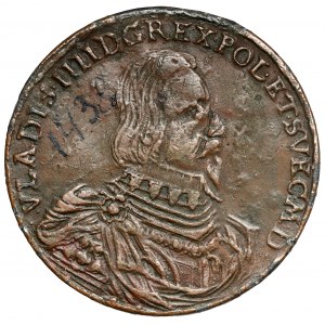 Ladislav IV Vasa, korunovační medaile 1633 - pozdější odlitek
