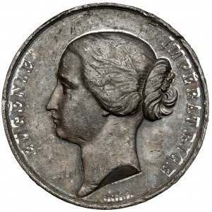 France, Medal 1855 - Eugenie Imperatrice