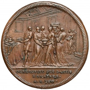 France, Medal - Generosite des Dames Romaines A.R.360
