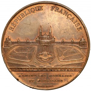 Francúzsko, medaila 1878 - Exposition Universelle Palais du Champ de Mars